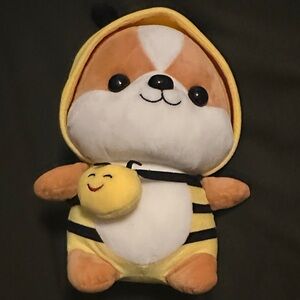 Bee Costume Plush Toy for Small Pets